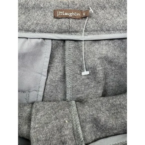 J. McLaughlin wool blend chervlin heather grey dress pants